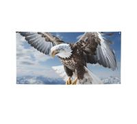 Flying Eagle Print Birthday Decorations Backdrop Banner, Party Photo Booth Background Decor Sign
