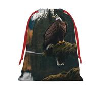 Flying Eagle Print Convenient Drawstring Gift Wrapping Bag Lightweight Comfort Suitable All Occasions