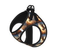 Flying Eagle Print Pet Leash Vest For Small Dogs Cats, Adjustable Pet Harness Vest, Outdoor Walking Hiking