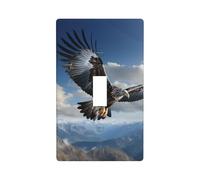 Flying Eagle Print Switch Plate Covers,1 Gang Wall Plate Single Toggle Light Switch Cover Plate