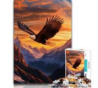 Flying Eagle Puzzles for Teenagers Teens 1000pc Puzzle,Pattern Assembly Fun at Home Activities,Birthday Present,Travel Gifts (50x75cm)