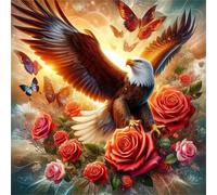 Flying Eagle Rose 200 Piece Jigsaw Puzzles for Adults, Colourful, Fun, Challenging and Brainteasing Adults jigsaw puzzles 200 Pieces, Beautiful Decoration Puzzle