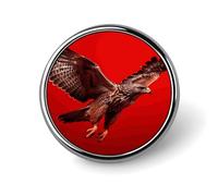 Flying Eagle Round Badge Pin Funny 1 Inch Button Brooch Lapel Pins Fashion Hat Shirt Pin Tie Tack Pinback Buttons Badge Party Supplies Decor Badges For Clothing Coat Hat Dress For Men Women