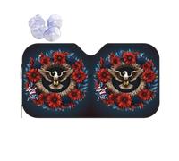 Flying Eagle Sun Shade - Folding Car Front Window Sunshade for Cars SUV Trucks,Max UV Blocking and Keep The Vehicle Cool