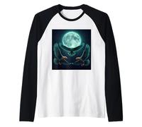 Flying Eagles Under The Terrestrial Moon Funny Meme Raglan Baseball Tee