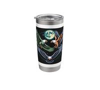 Flying Eagles Under The Terrestrial Moon Funny Meme Stainless Steel Insulated Tumbler