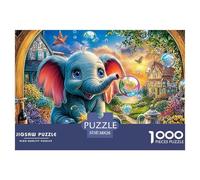Flying ElephantPremium Jigsaw Puzzles for Adults A 1000-Piece Advanced-Level Set Featuring Challenging And Educational Games - Designed As The Jigsaw Puzzles for Adults And Mature Kids A