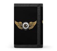 Flying Eyeball Trifold Wallet Front Pocket Purse Card Holder
