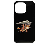 Flying Feline Soaring Glider Airborne Cat Hang Gliding Cute Case for iPhone 13 Pro