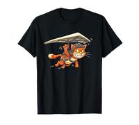 Flying Feline Soaring Glider Airborne Cat Hang Gliding Cute T-Shirt