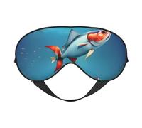 Flying Fish in The Ocean Eye Mask, Sleep Mask for Men Women 100% Blackout, No Pressure On Eyes, Soft & Breathable