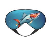 Flying Fish in The Ocean Print Comfortable Sleep Eye Mask Men Women Lightweight Travel Nap Meditation Yoga Work