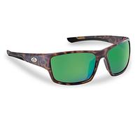 Flying Fisherman 7712TAG Sand Bank Polarized Sunglasses, Matte Tortoise Frame, Amber-Green Mirror Lens, Medium, Frame: Tortoise/Lens: Amber-green Mirror, One size