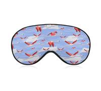 Flying Flamingos Among Clouds Sleep Eye Mask Sleeping Light Blocking Cover Night Blindfold for Travel Nap