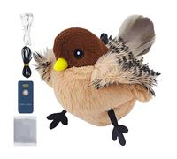 Flying Flapping Bird with Catnip - Cat Toys Flapping Bird, Automatic Chirping Kitten Toys | Playtime Bird Cat Toy, Cat Feather Toys, Soft Cozy Catnip Flapping Bird for All Breeds Cat Catnip Toys