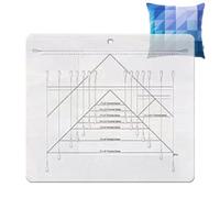 Flying Geese Trim Cutting Ruler, Transparent Strong Sewing Acrylic Ruler Quilter Square Ruler With Clear Scale, Professional Abrasion Resistant Fabric Cutting Ruler For Quilters, Craftsmen, Sewing