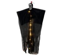 Flying Ghost Decoration, Skull Ghost Ornament, Frightening Specter, Lighted Hangable Props Horror Halloween, Decorations For Haunted House Front Porch Tree Party, 90x60cm