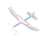 Flying Glider Aircraft, 40x50x5cm ABS Rubber Band Airplane Kit, High Performance Propeller Toy, Backyard Play, Park Activity, Outdoor Game, Flying