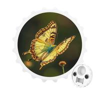 Flying Golden Butterfly Magnetic Bottle Opener, Space Saving Kitchen Tool, Funny Beer Opener & Refrigerator Magnet for Camping, Traveling Camping White-style