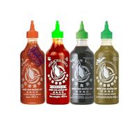 Flying Goose Brand Sauce Variety Pack 455ml (Set of 4) | Hot Chilli, Asian Cooking & Dipping Sauces, Authentic Thai Flavour Halal