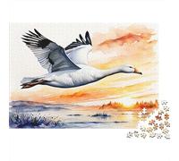 Flying Goose Jigsaw Puzzles for Adults Kids Animal Puzzles 1000 Pieces Educational Games for Adults Gifts 1000pcs (75x50cm)