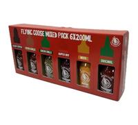 Flying Goose Mixed Pack Sriracha Sauce Set, 6 x 200ml, Black Pepper, Extra Garlic, Green Chilli, Super Hot, Mayo, Original
