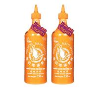 Flying Goose Sriracha Mayonnaise Sauces 730ml - LARGE BOTTLE (Pack of 2) VEGAN