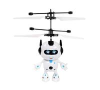 Flying Helicopter Drone Remote Control Mini Aircraft Induction Robot Helicopter for Children 2CH Toy Indoor Outdoor (Multicolor, One Size)