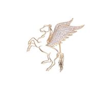 Flying Horse Brooch Pin Clothing Jewelry Beautiful Accessory Animal Pin Alloy Texture Present for Fashion Enthusiasts Art Brooch