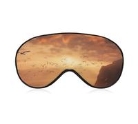 Flying in Sunset Eye Mask, Side Sleeping Mask Light Blindfold Sleeping Mask Nose Pad and Elastic Band for Children Women and Men