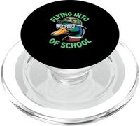 Flying Into 100 Days Of School Cool Mallard Duck PopSockets PopGrip for MagSafe