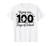 Flying Into 100 Days of School - Duck Lover Student Teacher T-Shirt