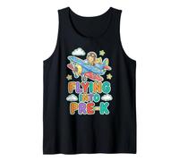 Flying Into Pre K Airplane Pilot School Graphic Tank Top