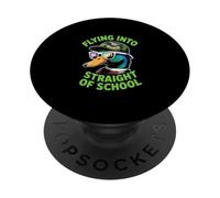 Flying Into Straight Of School 100 Days Duck PopSockets Adhesive PopGrip