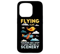 Flying is just walking but with way better scenery Case for iPhone 15 Pro