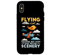 Flying is just walking but with way better scenery Case for iPhone X/XS