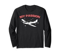 Flying is My Passion Light Aircraft Pilot Motivation Long Sleeve T-Shirt