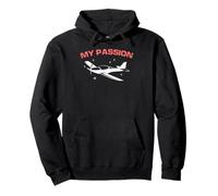 Flying Is My Passion Light Aircraft Pilot Motivation Pullover Hoodie