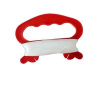 Flying Kite Line Reusable String Wheel Weather Resistant Kites Handle High Strength Winder Board for Kids Camping Game 50m/Red