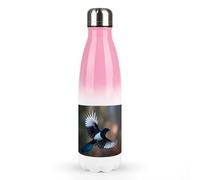 Flying Magpie Bird Stylish Insulated Water Bottle 17oz Stainless Steel Travel Drinks Tumbler