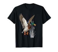 Flying Mallard Duck Hunting Waterfowl Gifts for Hunter Dad T-Shirt