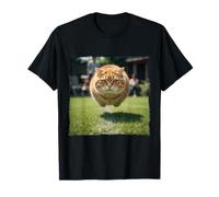 Flying Meatball Cat Funny Floating Kitty Meme Cat Mom Lover T-Shirt