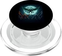 Flying Monkeys under the terrestrial moon for fish lovers PopSockets PopGrip for MagSafe