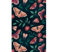 Flying Moths- Pocket Journal with Unruled Decorated Pages: Ideal for Drawing, Doodling, Sketching & Writing - for Artists, Kids & Adults