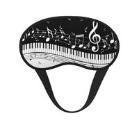 Flying Music Notes Musical Piano Keys, Full Eye Covers Light Blocking Eye Masks Blackout Sleep Eye Muffs