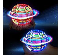 Flying Orb Ball Toy, 2 Magic Flying Ball Hover Boomerang with LED Lights, Hand Controlled Magic Floating Toy for Kids 6 7 8 9 10 12 Boys Girls