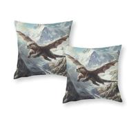Flying Otter in Mountains Pillowcases 2 Pack Premium Hotel Quality Toddler Pillow Cases Tent 20"x20"