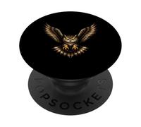 Flying Owl With Spread Wings Nocturnal Predator PopSockets Adhesive PopGrip