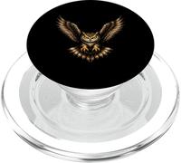 Flying Owl With Spread Wings Nocturnal Predator PopSockets PopGrip for MagSafe