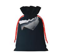 Flying Paper Airplane Gift Bag â€“ Festive Full-Print Drawstring Pouch For Holiday, Birthday & Party Presents â€“ Premium Lightweight Polyester Fabric With Kraft Tag Accent